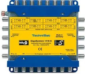 TechniSat GigaSystem 17/8K / Kaskádní multipřepínač / 16 SAT vstupů / 8 výstupů