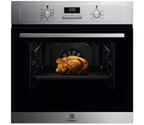 Electrolux EOF3H50BX nerez / Vestavná trouba / 65 l / tř. A / AquaClean / dotykové ovládání
