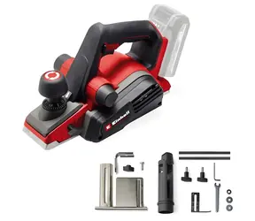 Einhell TP-PL 18/3 Li BL-Solo červená/černá / Aku hoblík / 18V / šířka 82 mm / hloubka řezu 3 mm / Bez aku