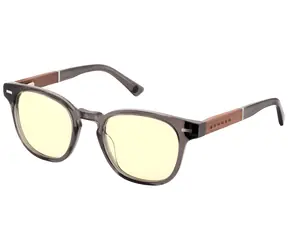 GUNNAR TIOGA Gray Crystal/Walnut / Kancelářské/herní brýle / jantarová skla MINERAL / BLF 65 / GUNNAR focus
