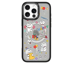 Comma Cultural Series Magnetic Happy Dog / Kryt pro Apple iPhone 16 Plus