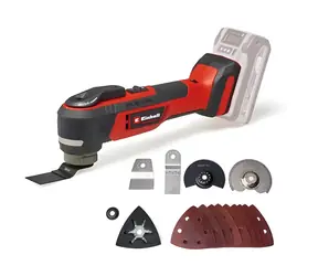 Einhell TP-MG 18 Li BL - Solo červená/černá / Aku multifunkční nástroj / 18V / 22.000-40.000 ot-min / Oscilace 3,2°