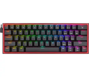 Redragon K617 Fizz Red RGB / Herní klávesnice / mechanická / spínače red / USB / US