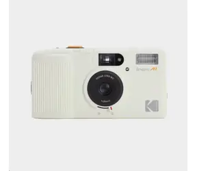 Kodak Snapic A1 bílá / Fotoaparát na film / 25mm objektiv / 35mm film / blesk