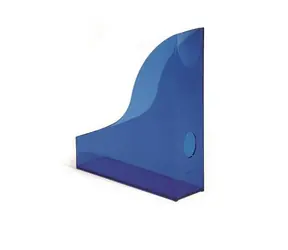 DURABLE Stojan na časopisy Basic transparentní modrá / Plast / 73 mm