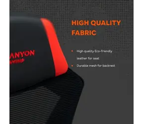 Canyon Flow MCH01 černo-červená / Herní židle / Mesh