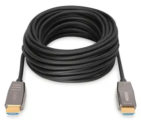 Digitus AK-330126-300-S černá / Kabel HDMI / AOC Hybrid optický / UHD 8K 60Hz / 48 Gbps / HDMI 2.1 / 30 m