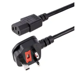 StarTech Power Cord UK Typ G - C13 3m černá / Napájecí kabel / Anglická koncovka / 250 V / 10 A