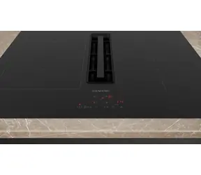Siemens ED611BS16E iQ300 černá / Indukční varná deska s odsáváním / 60 cm / 4 zóny / 17 úrovní výkonu / PowerBoost