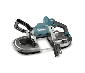Makita PB002GZ XGT modrá/černá / Aku pásová pila / 40 V / bez aku / O řezu do 127 mm / rychlost pásu 3,2 m/min