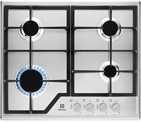 Electrolux EGS6426SX nerezová / Varná plynová deska / 60 cm / 4 hořáky