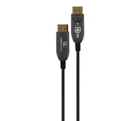 Gembird AOC Premium DisplayPort kabel 30 m černá / DisplayPort kabel / aktivní optický / 8K / Ethernet
