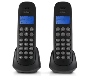 Profoon PDX-320 černá / Bezdrátový telefon / DECT / 2 sluchátka / handsfree