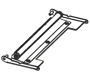 Zebra Peel Bracket Assy ZE500-4 RH & LH / Náhradní díl / Držák pro tiskárnu Zebra ZE500 / 1 ks
