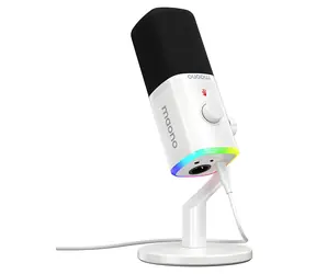 Maono PD100X bílá / Dynamický mikrofon / XLR / USB-C / 48 kHz/24 bit / RGB