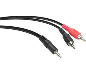 Speedlink Audio kabel Jack 3,5 mm - 2x Cinch černá / Audio kabel / 2 m