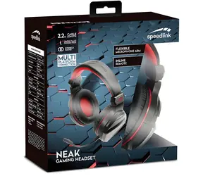 Speed Link NEAK černá / Herní sluchátka s mikrofonem / Stereo / Univerzální připojení