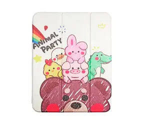 Comma Lingos Case Animal Party / Pouzdro / pro Apple iPad 10. gen (2022) a iPad 11. gen (2025) / slot na Apple Pencil