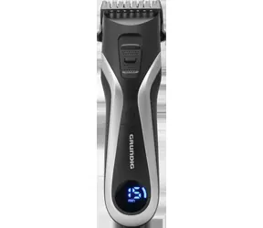 Grundig MC 8840 černo-stříbrná / Zastřihovač vlasů a vousů / displej / rychlonabíjení / NiMH baterie