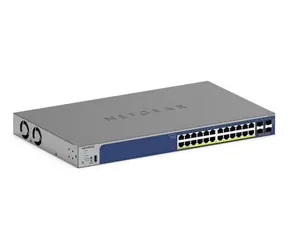 Netgear GS728TX / Switch / 24× 10/100/1000 Mbps / 4× SFP+ / Smart L2+ / bez PoE