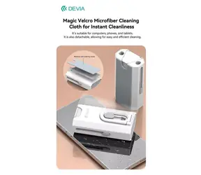 Devia Clean Series multifunkční čisticí sada bílá / Úklidový set / 8 v 1
