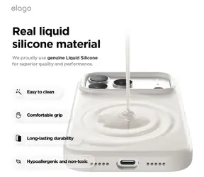 Elago Silicone Case Camera Control Jean Indigo / Silikonový kryt / Apple iPhone 17 Pro / MagSafe