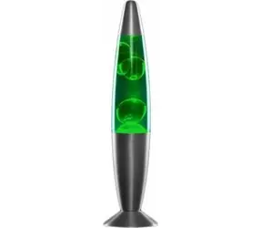 InnovaGoods Dekorativní lávová lampa zelená / Stolní lampa / Magma efekt