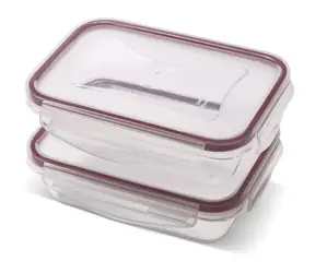 Lamart LT6061 CLIP čirá / Sada dóz na potraviny / 2 ks / 2x 400 ml / plast