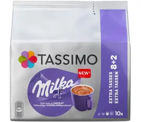 Tassimo Milka 10 ks / Kakaové kapsle / 8 + 2 ks