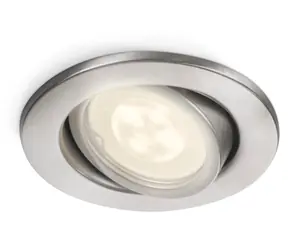 Philips Fresco 17289/47/16 nerezová / Podhledové LED svítidlo / GU10 5W / 395lm / 2700K / IP23