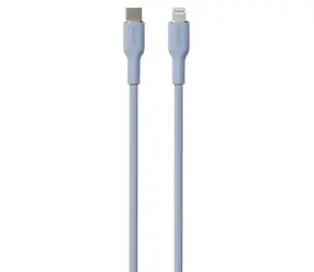 Puro Soft světle modrá / Datový kabel / USB-C - Lightning MFi / 12 W / 1,5 m