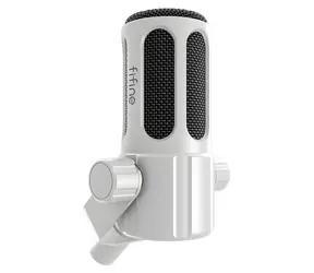 FIFINE Tank 1 bílá / Dynamický mikrofon / XLR / Kardioidní
