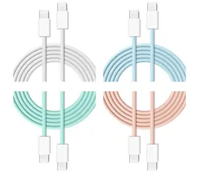 Cubenest USB-C - USB-C 60W sada 4 ks / Sada nabíjecích kabelů / 4× 1 m / Power Delivery