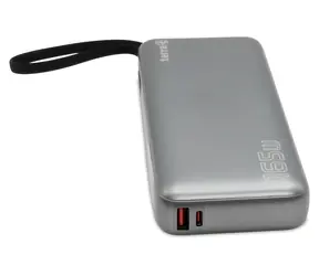 TERRA Powerbank 20000mAh stříbrná / Powerbanka / 165W / 2x USB-C / rychlonabíjení