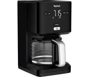 Tefal CM600810 černá / Kávovar na překapávanou kávu / 1,25 l / Aroma / Anti-Drip / časovač 24h