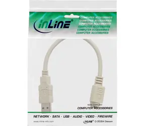 InLine USB-A - PS/2 béžová / Redukce / 0,2 m