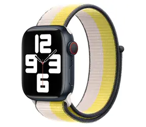 Devia Nylon Braided Two-Tone Loop béžová / Řemínek pro Apple Watch / 44/45/46 mm / Nylon