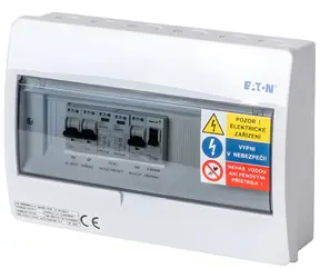 Xtend Solarmi ACZ1 / Fotovoltaický rozvaděč / jističe + proudový chránič / 3,7 kW 1f / backup