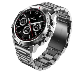 Garett V14 stříbrná ocel / Chytré hodinky / 1.43" AMOLED / krokoměr & měření tepu / BT 5.2 / IP68 / Android & iOS