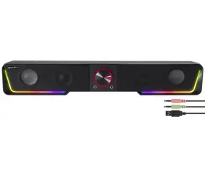 Speed Link GRAVITY RGB černá / Soundbar / Stereo / RGB podsvícení / Bluetooth