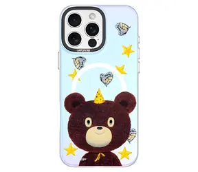 Devia Canvas Series Magnetic Case Starry Bear / Ochranný kryt / iPhone 16 Plus / MagSafe