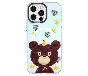 Devia Canvas Series Starry Bear / Magnetický kryt / MagSafe / Apple iPhone 16 Pro Max