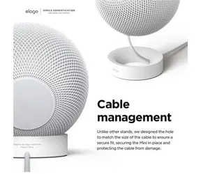 Elago Silikonový stojánek pro Apple HomePod mini bílá / Stojánek / silikonový