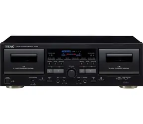 TEAC W-1200 černý / Kazetový přehrávač / 2x mechanika / USB digitalizace / Dolby B NR / Karaoke