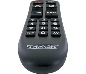 Schwaiger Universal 2v1 / Dálkový ovladač / univerzální / 20 tlačítek / IR bezdrátový / 2x AAA