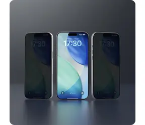 Devia Van Series Privacy Black Frame / Ochranné sklo / Apple iPhone Air / Privacy filtr