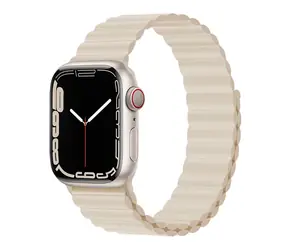 Devia Deluxe Sport3 Řemínek pro Apple Watch 44/45/46mm Starlight / Řemínek / silikonový / magnetický