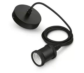 Philips Vintage závěsný kabel E27 černá / Závěsný kabel / 2 m / max. 40 W / IP20