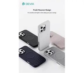 Devia Ripple šedá / Kryt / TPU / MagSafe / Odolný proti nárazu / Apple iPhone 16 Pro Max