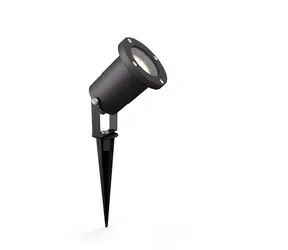 Philips 17481/30/P0 Puled černá / Venkovní zapichovací reflektor / GU10 5W / 395lm / 2700K / IP44